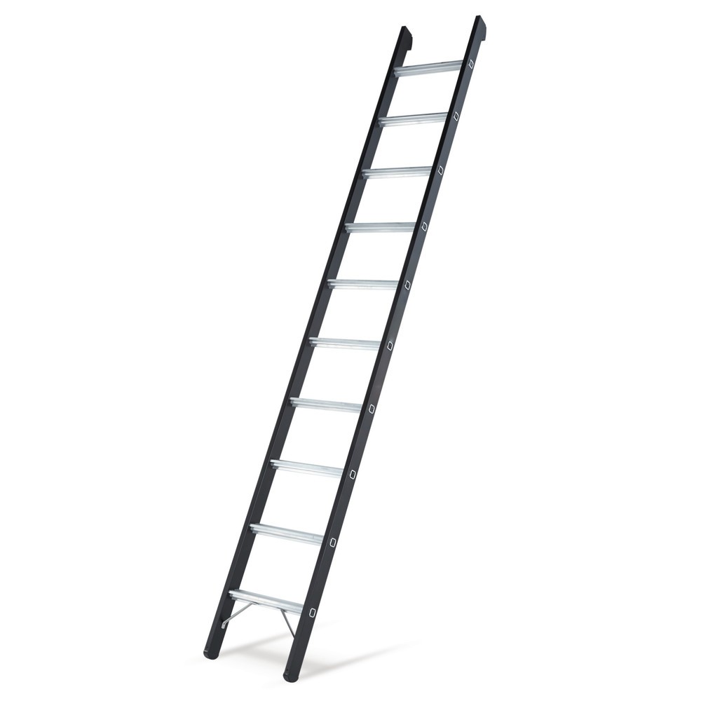 Product afbeelding: Geëloxeerde aanleunladder ZARGES, stahoogte 0,75 m