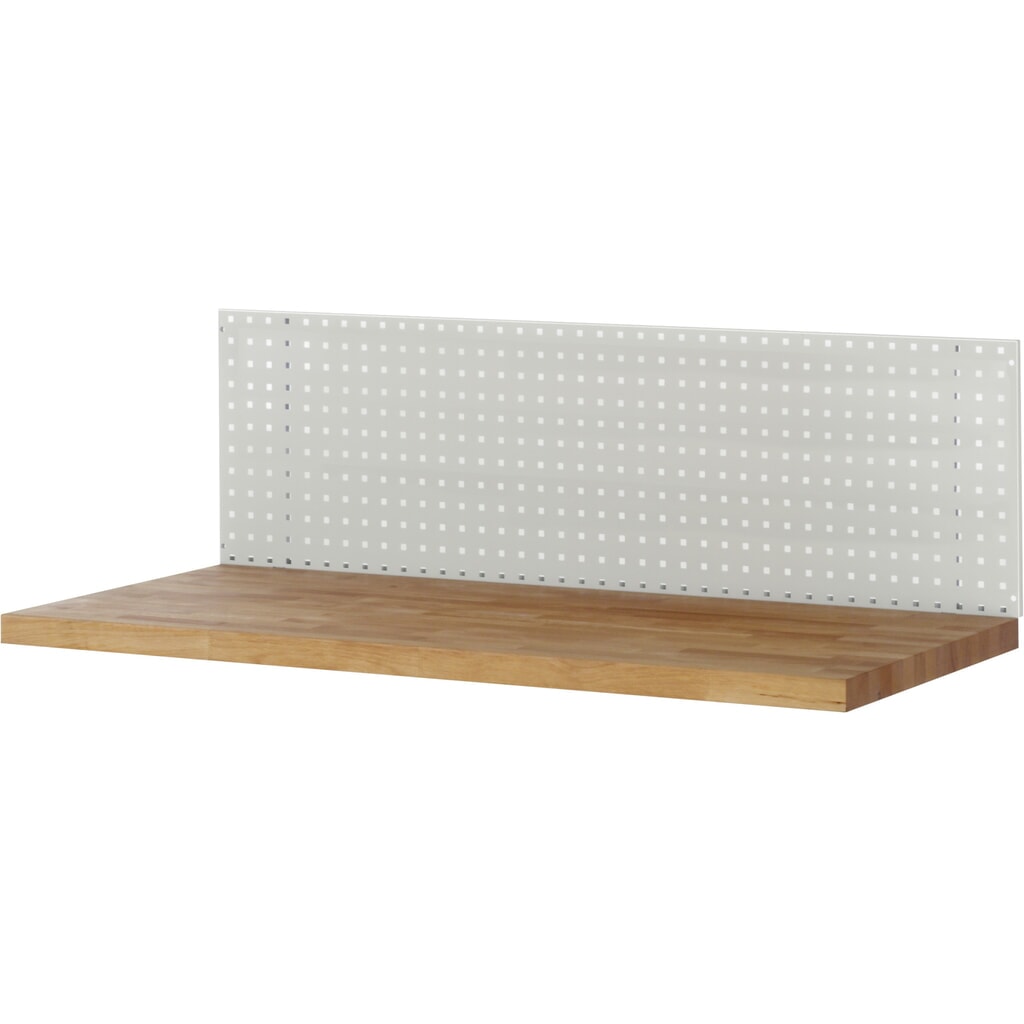 Werkbankopbouw RAU, geperforeerde plaat voor zelfmontage, hxbxd 450 x 750 x 15 mm Product afbeelding: Werkbankopbouw RAU, geperforeerde plaat voor zelfmontage, hxbxd 450 x 750 x 15 mm