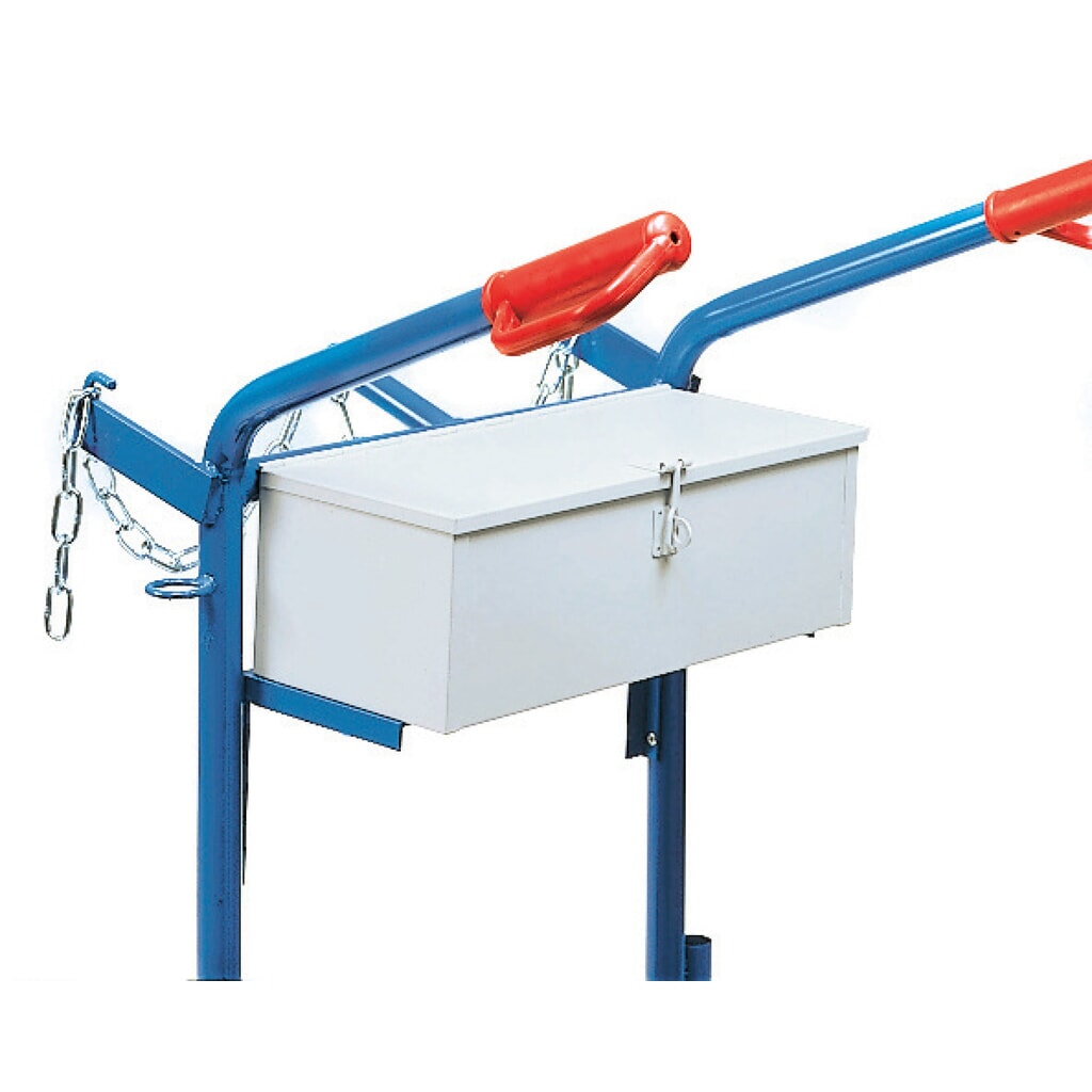 Product afbeelding: Gereedschapskoffer voor steekwagen fetra® voor stalen flessen, voor 2 stalen flessen, hxbxd 150 x 450 x 200 mm