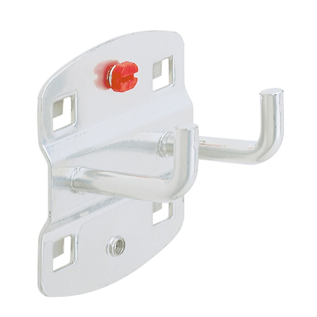 Gereedschapshouder, dubbel, verticaal haakeinde, diepte 35 mm Product afbeelding: Gereedschapshouder, dubbel, verticaal haakeinde, diepte 35 mm