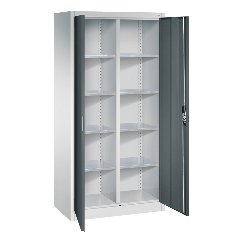 Productafbeelding nr. 6: Gereedschapskast C+P, laden 4x174 mm, 6 legborden, breedte 930 mm, lichtgrijs, gentiaanblauw