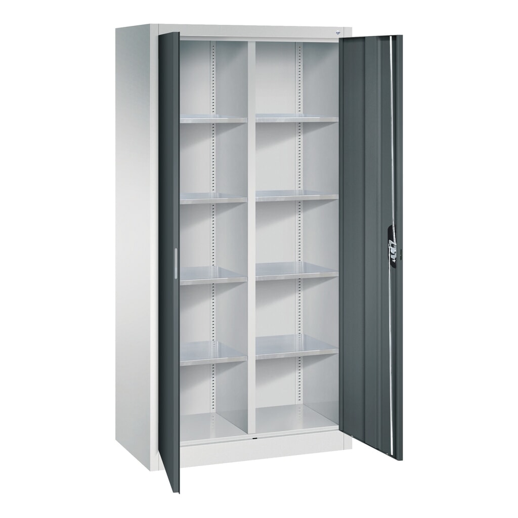 Productafbeelding nr. 7: Gereedschapskast C+P, laden 4x174 mm, 6 legborden, breedte 930 mm, lichtgrijs, gentiaanblauw