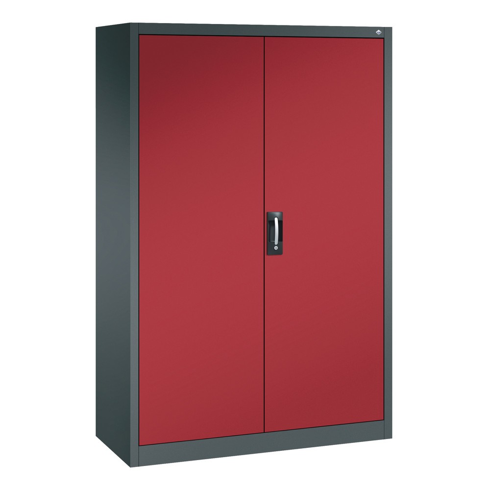 Product afbeelding: Gereedschapskast C+P, laden 4x174 mm, 6 legborden, breedte 1.200 mm, antracietgrijs, robijnrood