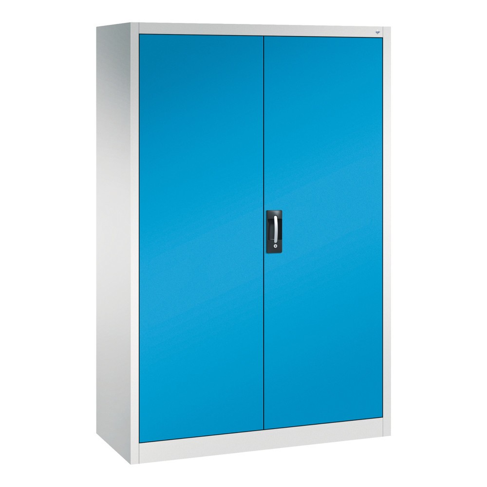 Product afbeelding: Gereedschapskast C+P, laden 4x86 + 2x174 mm, 6 legborden, breedte 1.200 mm, lichtgrijs, lichtblauw