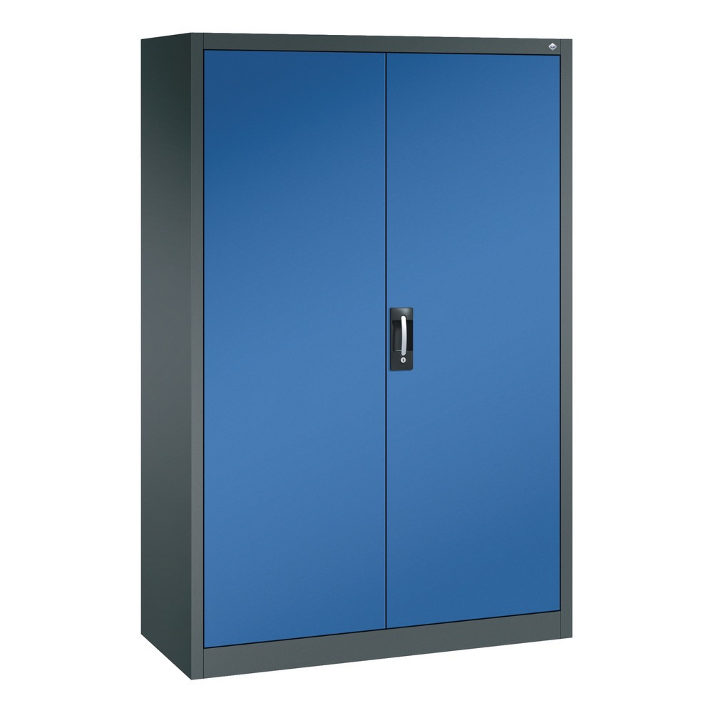 Product afbeelding: Gereedschapskast C+P, laden 4x86 + 2x174 mm, 6 legborden, breedte 1.200 mm, antracietgrijs, gentiaanblauw