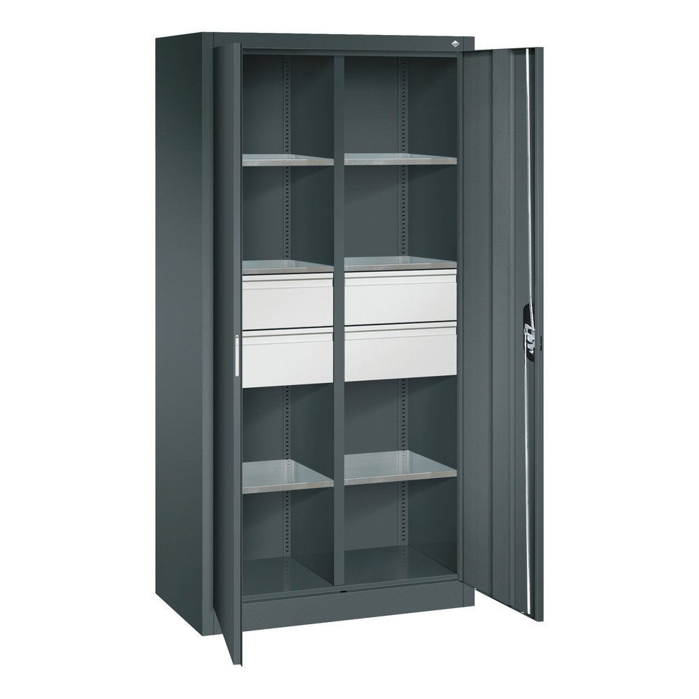 Productafbeelding nr. 8: Gereedschapskast C+P, laden 4x174 mm, 6 legborden, breedte 930 mm, antracietgrijs, antracietgrijs