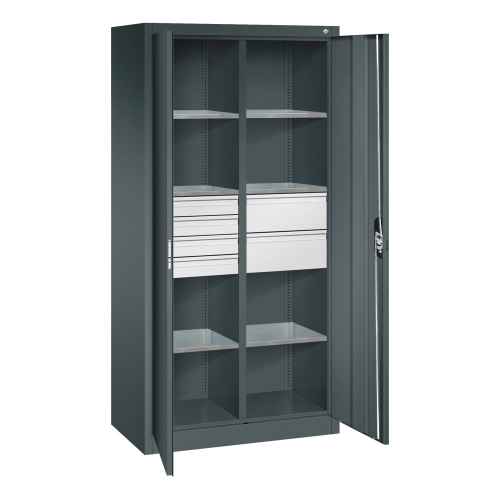 Productafbeelding nr. 8: Gereedschapskast C+P, laden 4x86 + 2x174 mm, 6 legborden, breedte 930 mm, antracietgrijs, antracietgrijs