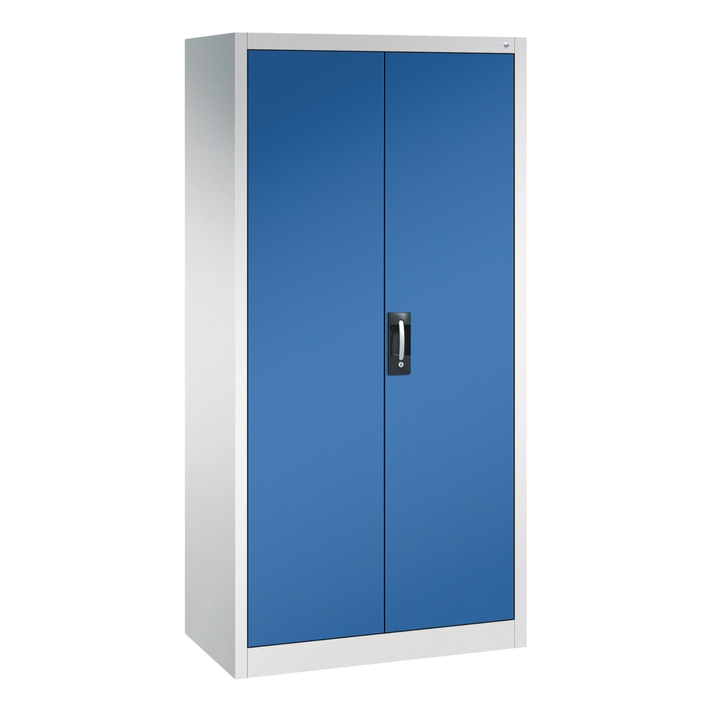 Gereedschapskast C+P, 4x86 + 4x174 mm, 6 legborden, breedte 930 mm, lichtgrijs, gentiaanblauw Product afbeelding: Gereedschapskast C+P, 4x86 + 4x174 mm, 6 legborden, breedte 930 mm, lichtgrijs, gentiaanblauw