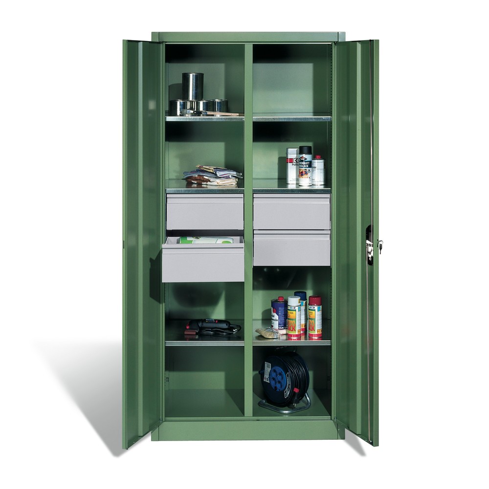 Productafbeelding nr. 3: Gereedschapskast C+P, laden 4x86 + 2x174 mm, 6 legborden, breedte 930 mm, antracietgrijs, zwartgrijs