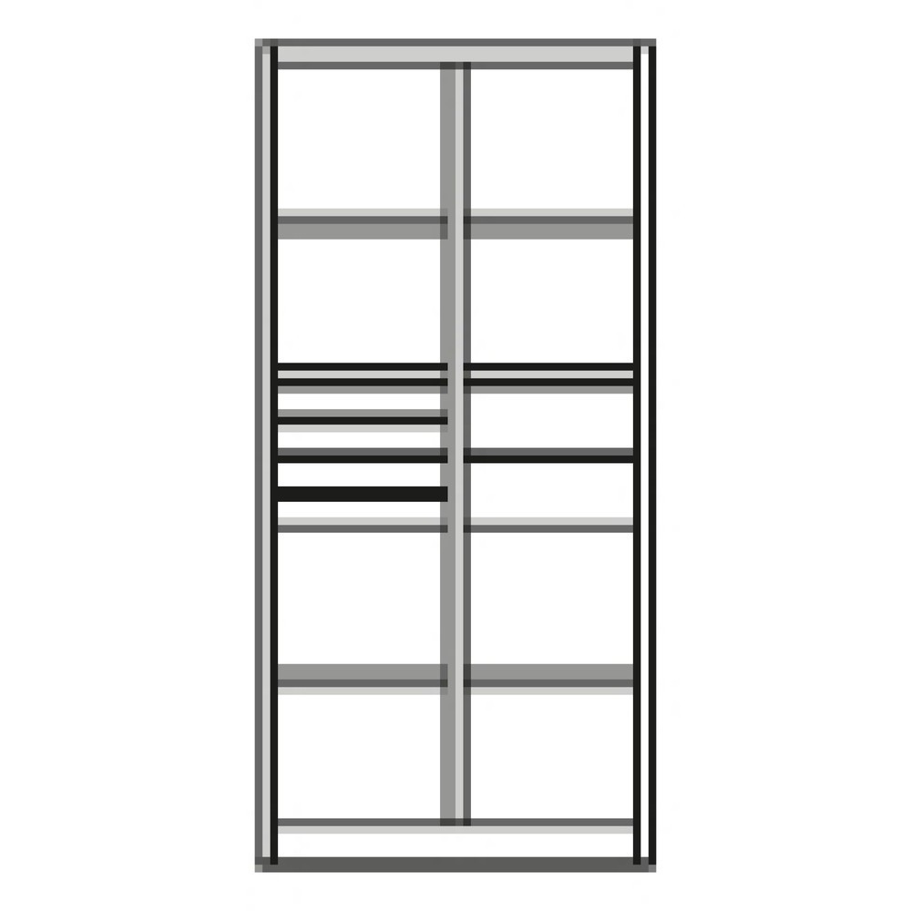 Productafbeelding nr. 9: Gereedschapskast C+P, laden 4x86 + 2x174 mm, 6 legborden, breedte 930 mm, antracietgrijs, zwartgrijs