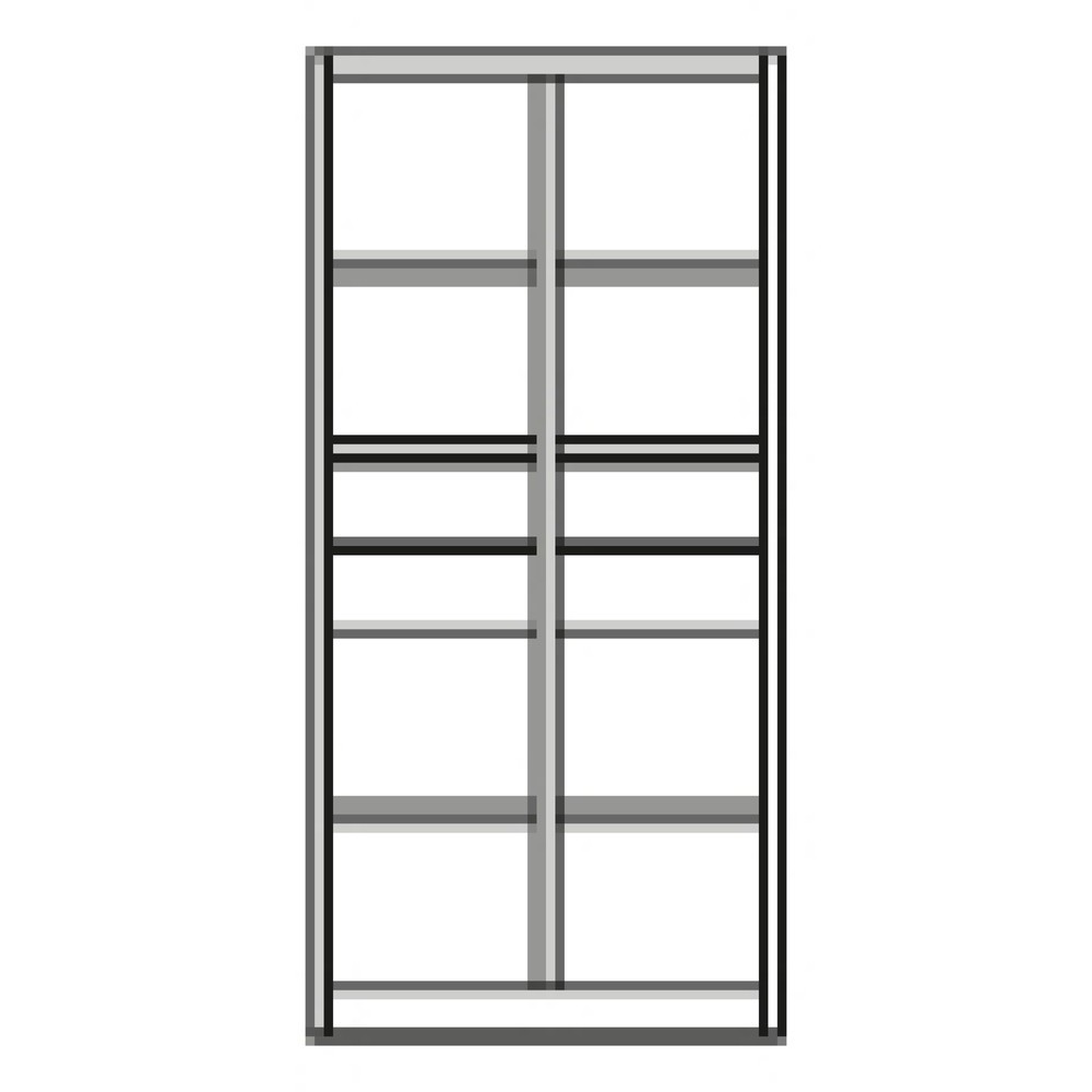 Productafbeelding nr. 7: Gereedschapskast C+P, laden 4x174 mm, 6 legborden, breedte 930 mm, antracietgrijs, robijnrood