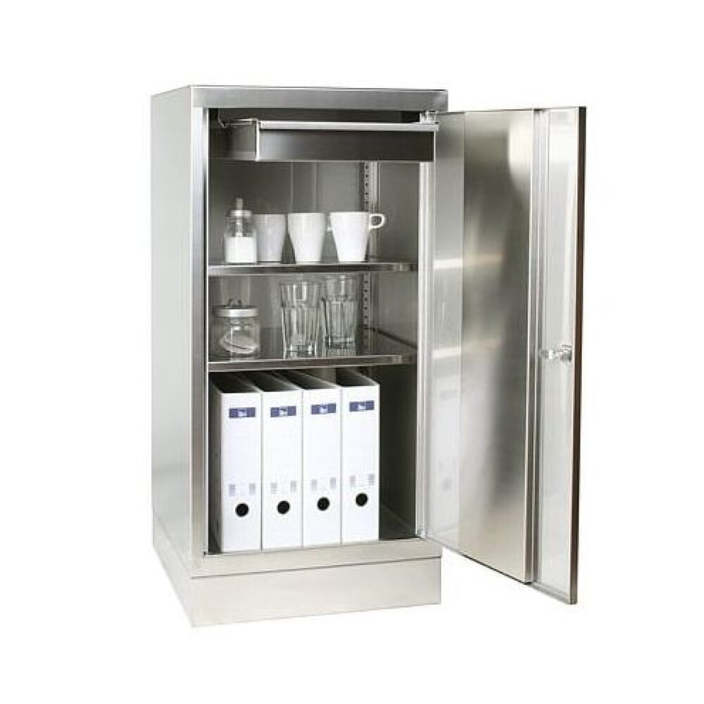 Product afbeelding: Gereedschapskast van roestvrij staal, 2 legborden, hxbxd 1.050 x 500 x 500 mm