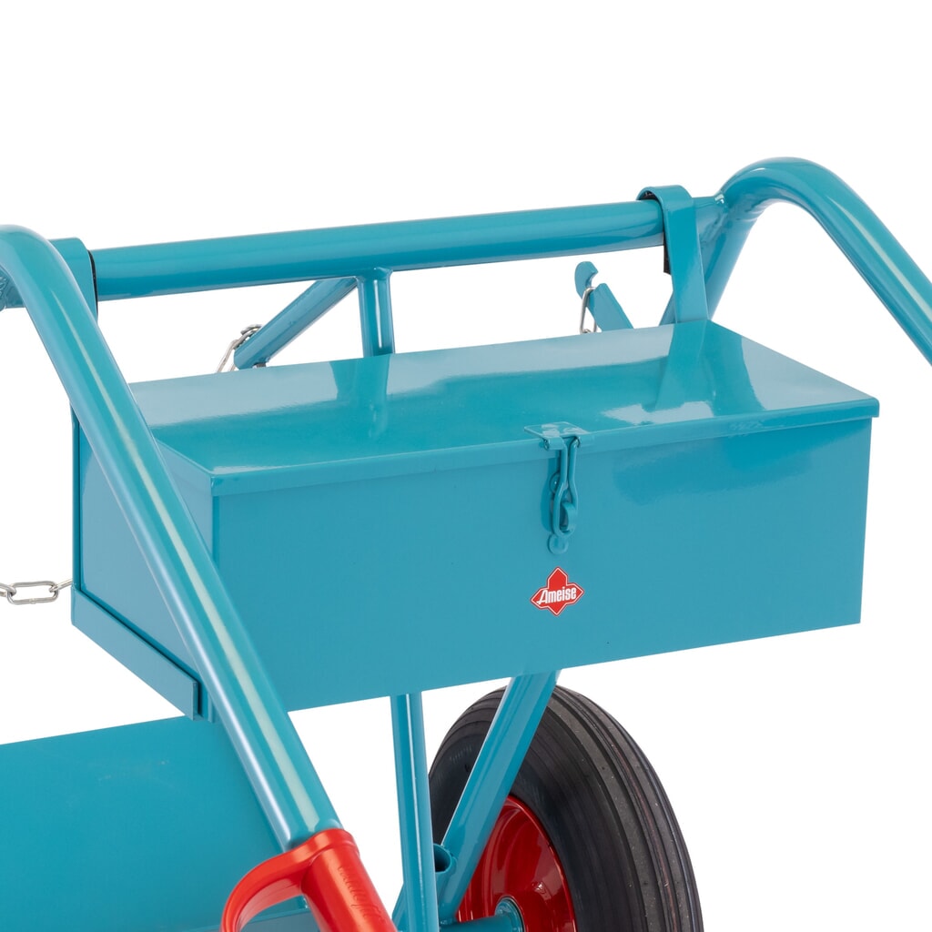 Gereedschapskist voor steekwagen voor 2 stalen gasflessen Ameise®, leeg, afsluitbaar deksel, hxbxd 155 x 460 x 210 mm Product afbeelding: Gereedschapskist voor steekwagen voor 2 stalen gasflessen Ameise®, leeg, afsluitbaar deksel, hxbxd 155 x 460 x 210 mm