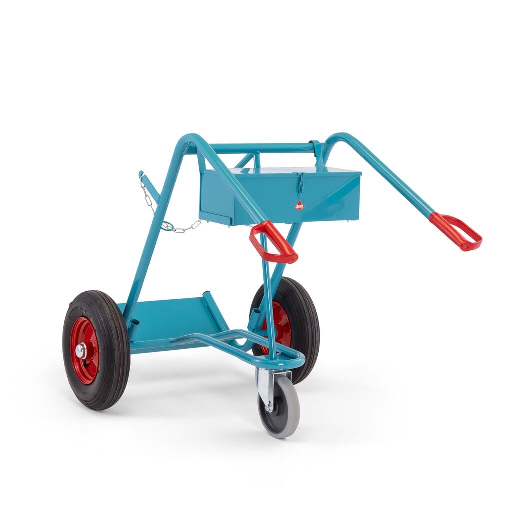 Gereedschapskist voor steekwagen voor 2 stalen gasflessen Ameise®, leeg, afsluitbaar deksel, hxbxd 155 x 460 x 210 mm Productafbeelding nr. 4: Gereedschapskist voor steekwagen voor 2 stalen gasflessen Ameise®, leeg, afsluitbaar deksel, hxbxd 155 x 460 x 210 mm