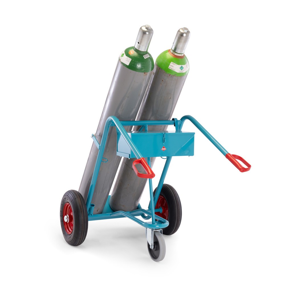 Productafbeelding nr. 5: Gereedschapskist voor steekwagen voor 2 stalen gasflessen Ameise®, leeg, afsluitbaar deksel, hxbxd 155 x 460 x 210 mm