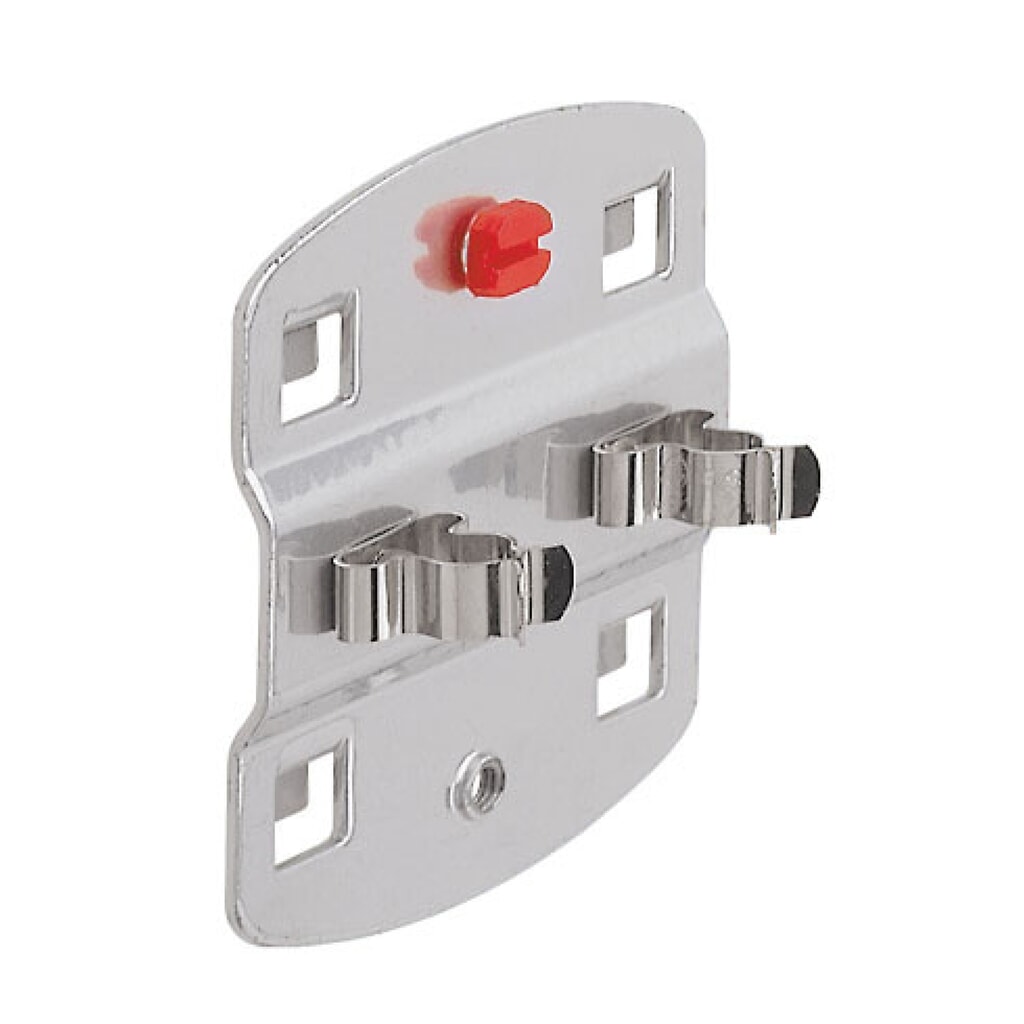 Gereedschapsklem, dubbel, grote grondplaat, Ø 6 mm Product afbeelding: Gereedschapsklem, dubbel, grote grondplaat, Ø 6 mm