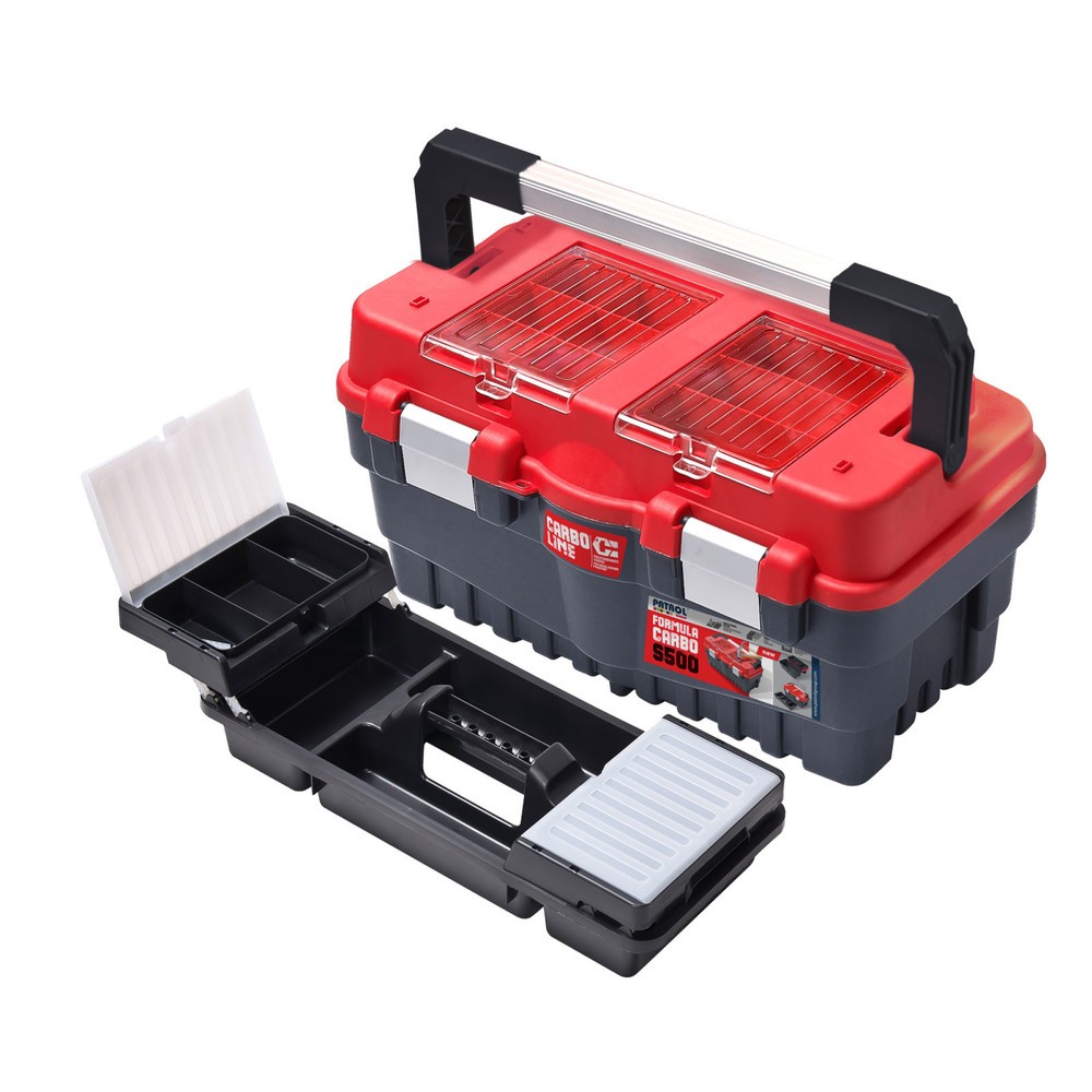 Product afbeelding: Gereedschapskoffer/gereedschapsbak Carbo Plus S 500, hxbxd 256 x 462 x 242 mm