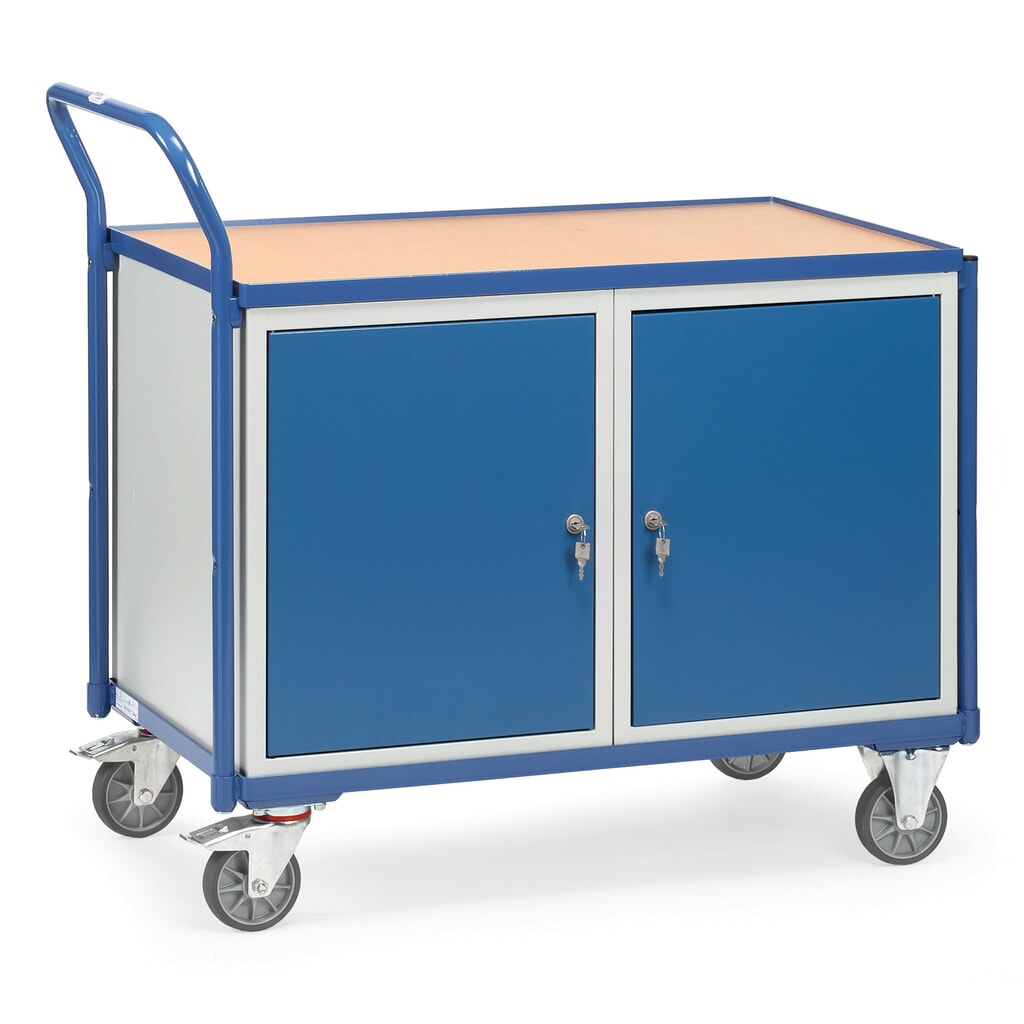 Gereedschapswagen fetra®, 2 kasten, draagvermogen 300 kg Product afbeelding: Gereedschapswagen fetra®, 2 kasten, draagvermogen 300 kg