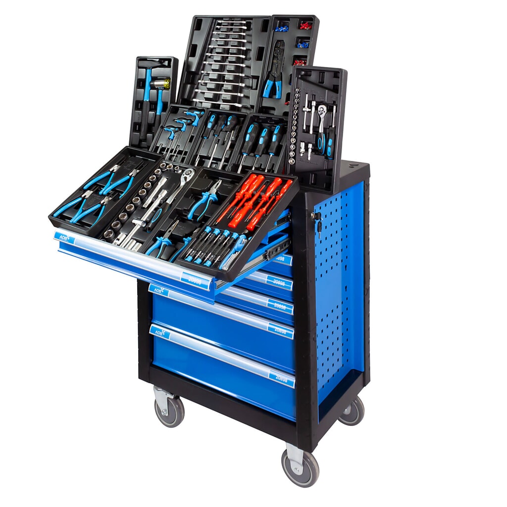 Gereedschapswagen RAPTOR, incl. 250-delig gereedschapsassortiment Product afbeelding: Gereedschapswagen RAPTOR, incl. 250-delig gereedschapsassortiment