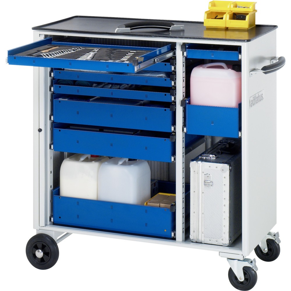 Product afbeelding: Gereedschapswagen RAU serie adlatus, hxbxd 1.080 x 1.025 x 520 mm, 9 lades 5 x 40, 2 x 105, 2 x 130 mm, metalen werkblad