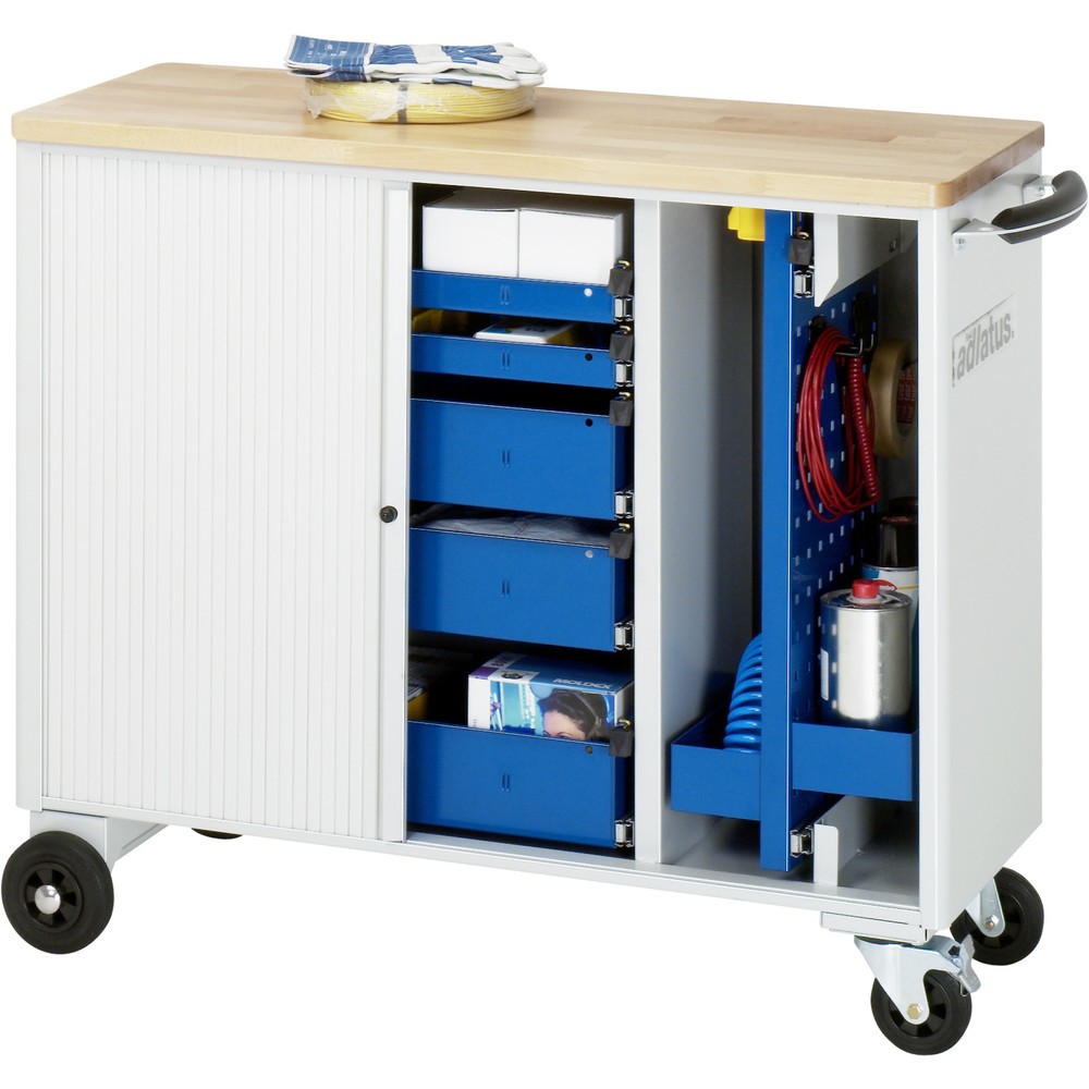 Productafbeelding nr. 4: Gereedschapswagen RAU serie adlatus, hxbxd 860 x 1.025 x 400 mm, 5 lades 2 x 40, 3 x 105 mm, beuken werkblad