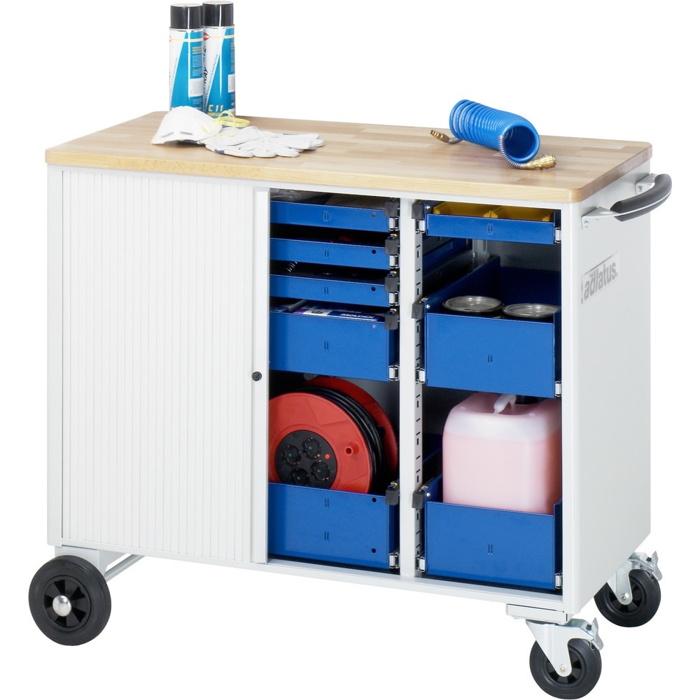 Productafbeelding nr. 3: Gereedschapswagen RAU serie adlatus, hxbxd 890 x 1.025 x 520 mm, 8 lades 3 x 40, 1 x 105, 1 x 130 mm, beuken werkblad