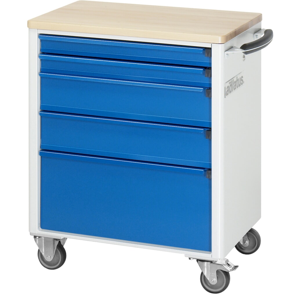 Productafbeelding nr. 4: Gereedschapswagen RAU serie adlatus 700, hxbxd 860 x 700 x 510 mm, 5 lades 2 x 65, 2 x 130, 1 x 260 mm, beuken werkblad