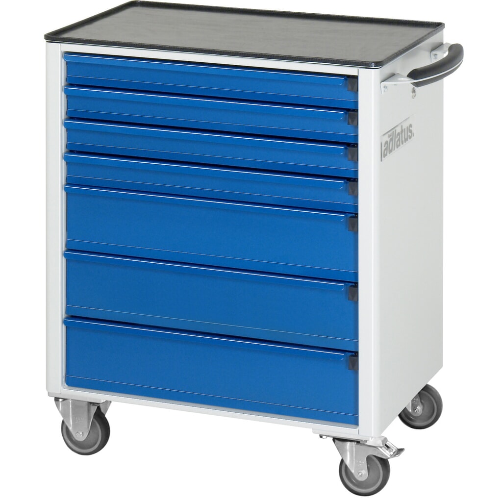 Gereedschapswagen RAU serie adlatus 700, hxbxd 860 x 700 x 510 mm, 7 lades 4 x 130, 3 x 260 mm, metalen werkblad Productafbeelding nr. 2: Gereedschapswagen RAU serie adlatus 700, hxbxd 860 x 700 x 510 mm, 7 lades 4 x 130, 3 x 260 mm, metalen werkblad