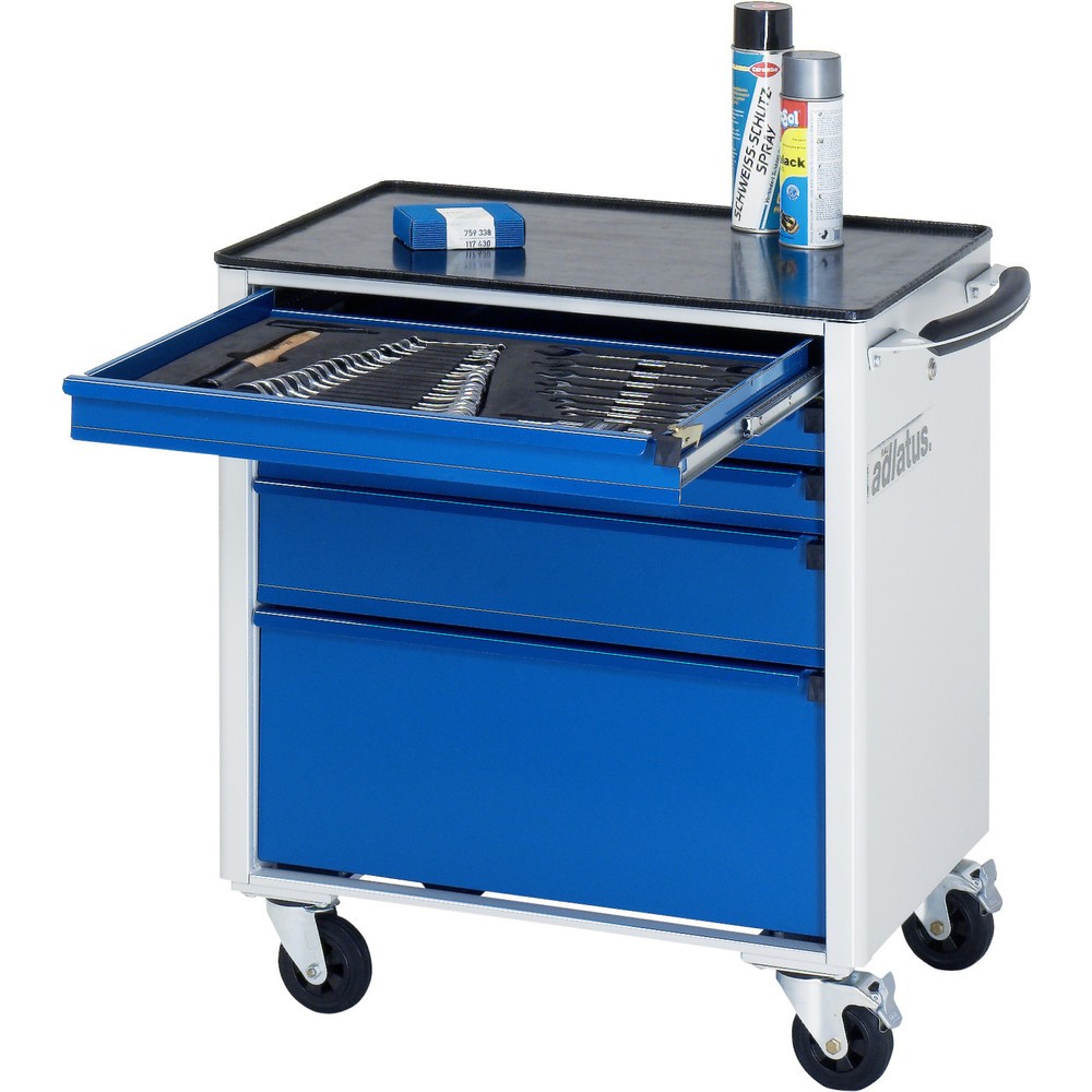 Product afbeelding: Gereedschapswagen RAU serie adlatus 700, hxbxd 790 x 700 x 510 mm, 5 lades 3 x 65, 1 x 130, 1 x 260 mm, metalen werkblad