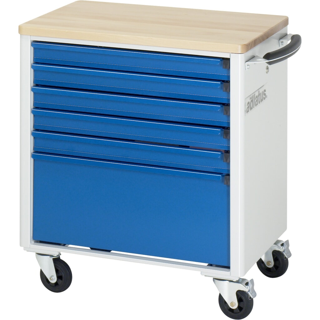 Gereedschapswagen RAU serie adlatus 700, hxbxd 790 x 700 x 510 mm, 6 lades 5 x 65, 1 x 260 mm, beuken werkblad Productafbeelding nr. 4: Gereedschapswagen RAU serie adlatus 700, hxbxd 790 x 700 x 510 mm, 6 lades 5 x 65, 1 x 260 mm, beuken werkblad