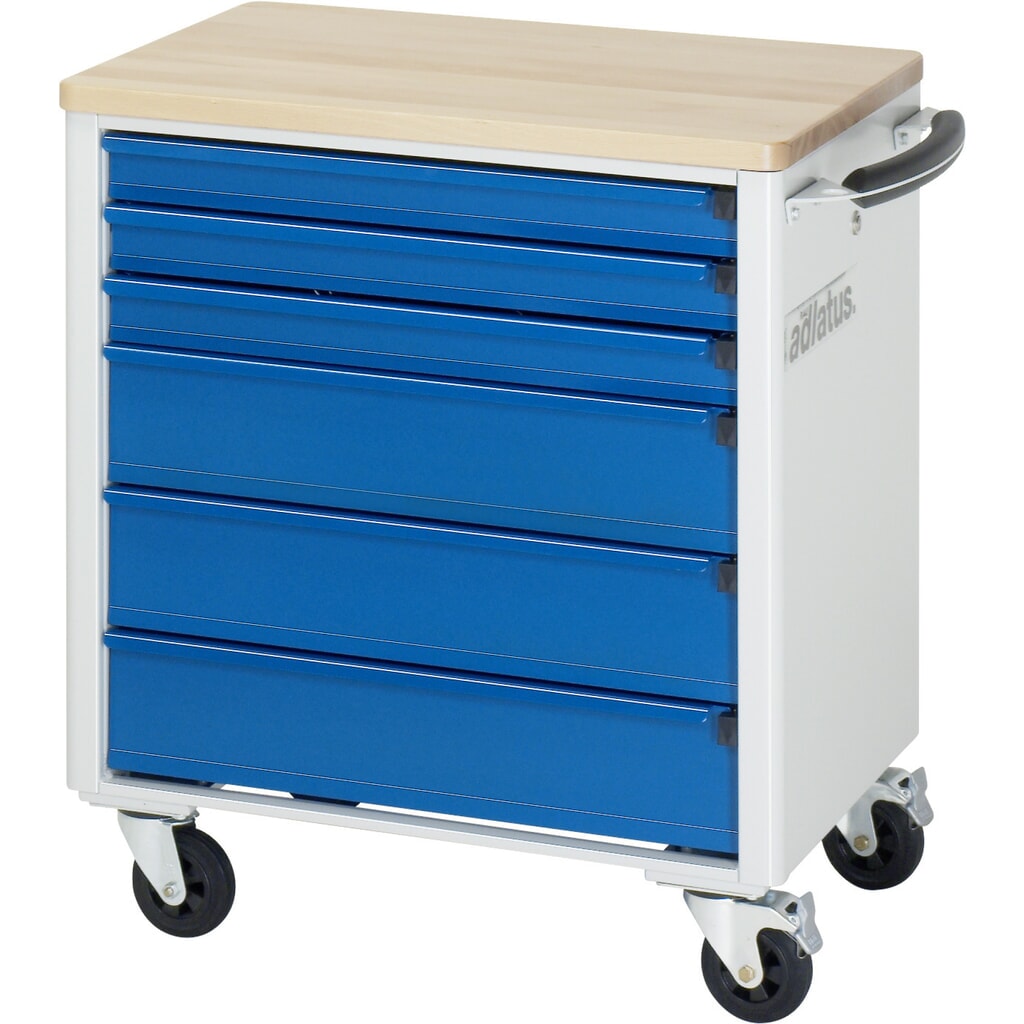 Gereedschapswagen RAU serie adlatus 700, hxbxd 790 x 700 x 510 mm, 6 lades 3 x 65, 3 x 130 mm, beuken werkblad Productafbeelding nr. 4: Gereedschapswagen RAU serie adlatus 700, hxbxd 790 x 700 x 510 mm, 6 lades 3 x 65, 3 x 130 mm, beuken werkblad