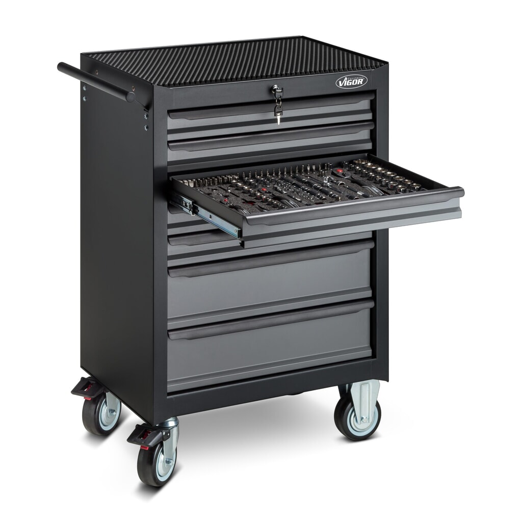 Product afbeelding: Gereedschapswagen VIGOR® 500N, 7 lades, leeg