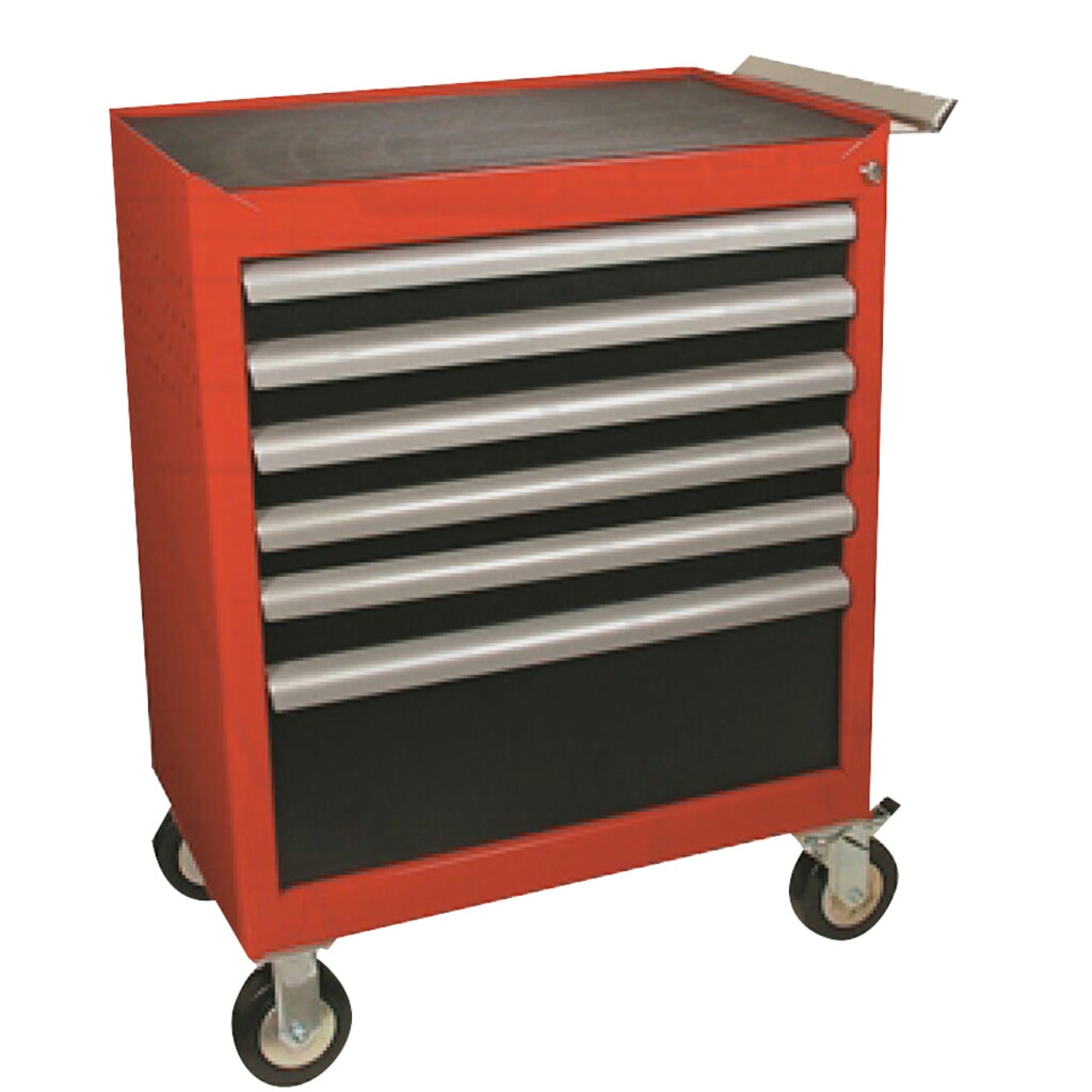 Gereedschapswagen WE, 6 lades, hoogte 5 x 62 mm, 1 x 202 mm Product afbeelding: Gereedschapswagen WE, 6 lades, hoogte 5 x 62 mm, 1 x 202 mm
