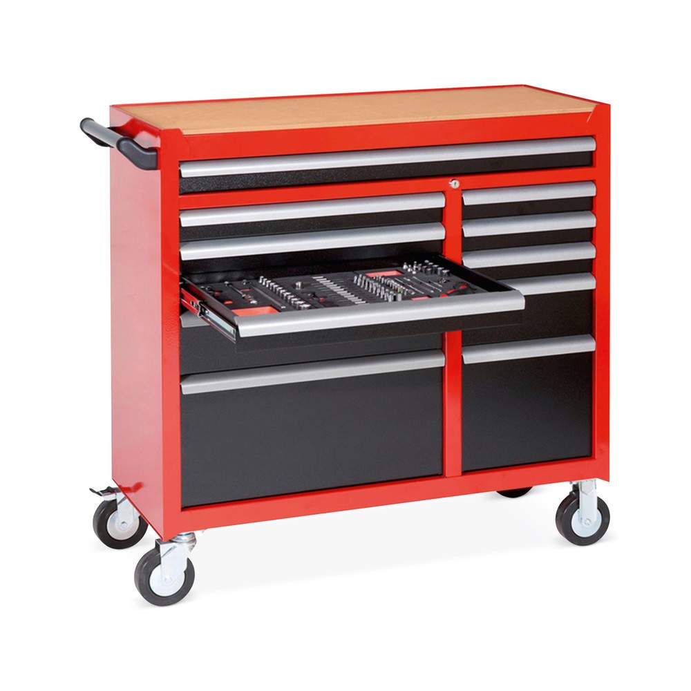 Productafbeelding nr. 1: Gereedschapswagen WE Cargo, 11 lades, hoogte 7 x 62 mm, 2 x 132 mm, 2 x 280 mm