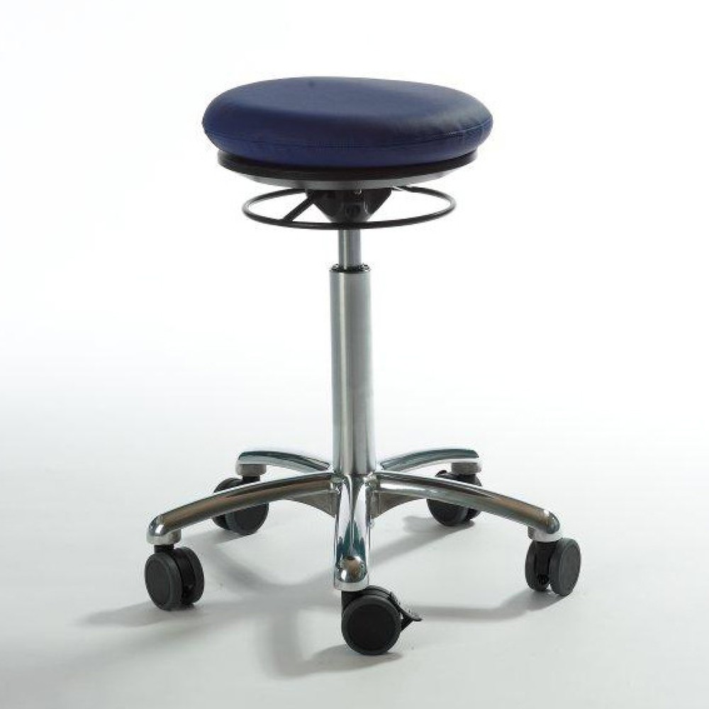 Product afbeelding: Global Stole A/S Kruk Pilates, zitting in kunstleer, zithoogte 540-730 mm, blauw