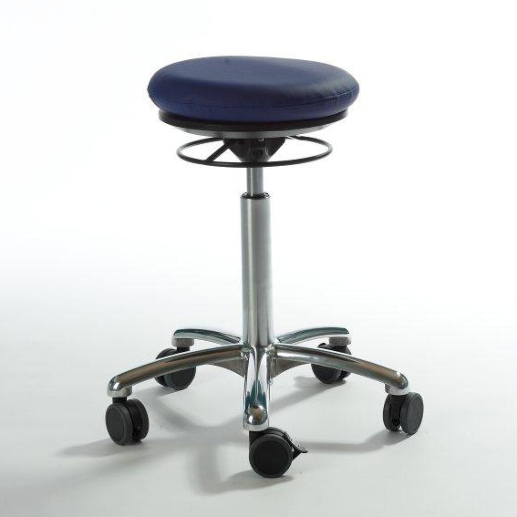 Product afbeelding: Global Stole A/S Kruk Pilates, zitting in kunstleer, zithoogte 540-730 mm, blauw
