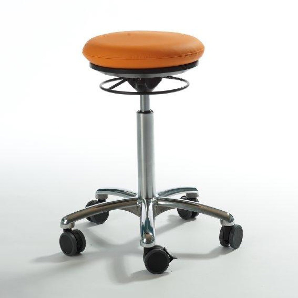 Productafbeelding nr. 1: Global Stole A/S Kruk Pilates, zitting in kunstleer, zithoogte 540-730 mm, oranje