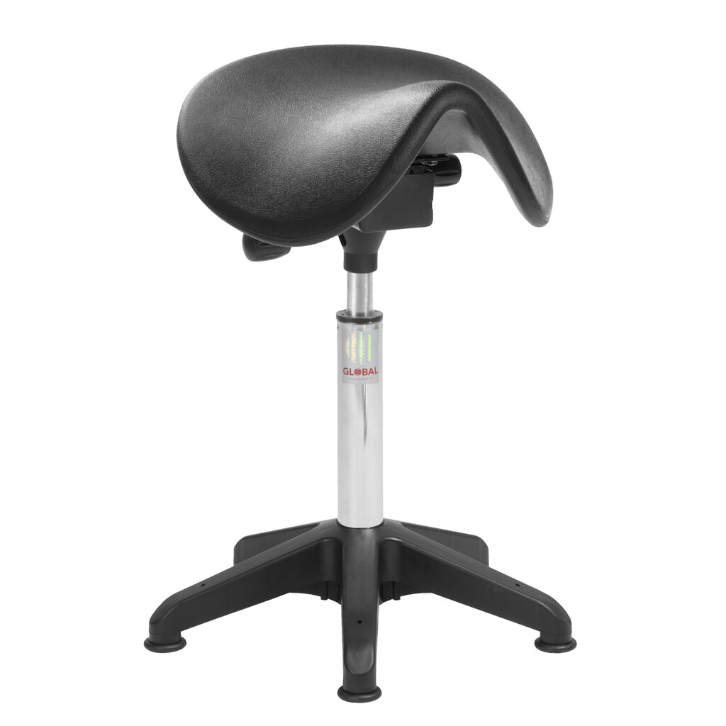 Zadelkruk Global Stole A/S Dalton Easy seat Octopus, wielen, polyurethaan, zwart Product afbeelding: Zadelkruk Global Stole A/S Dalton Easy seat Octopus, wielen, polyurethaan, zwart