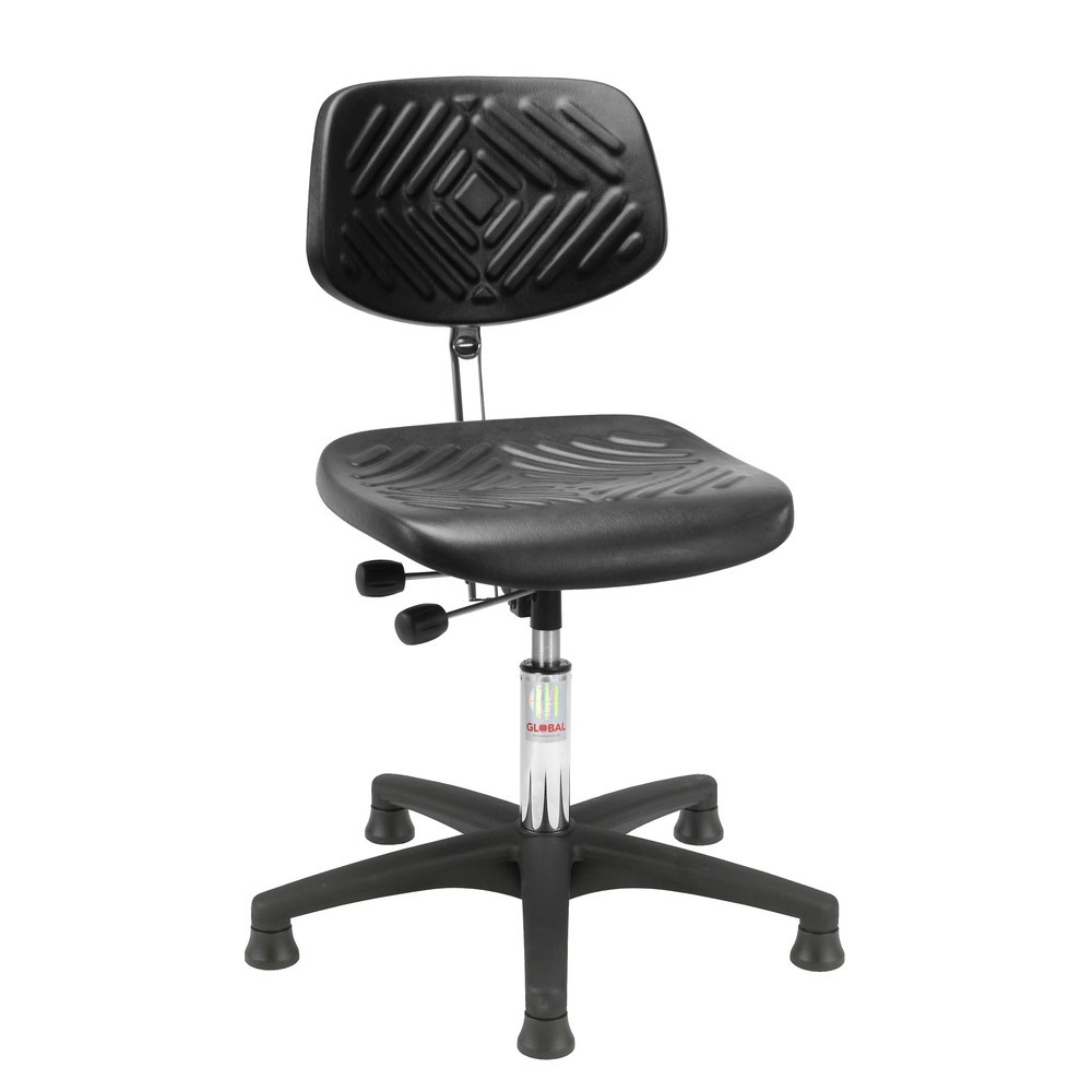 Product afbeelding: Global Stole A/S Werkdraaistoel Prestige, voorgevormde zitting van PU-schuim extra sterk, zithoogte 480-610 mm, vloerglijders, kunststof onderstel