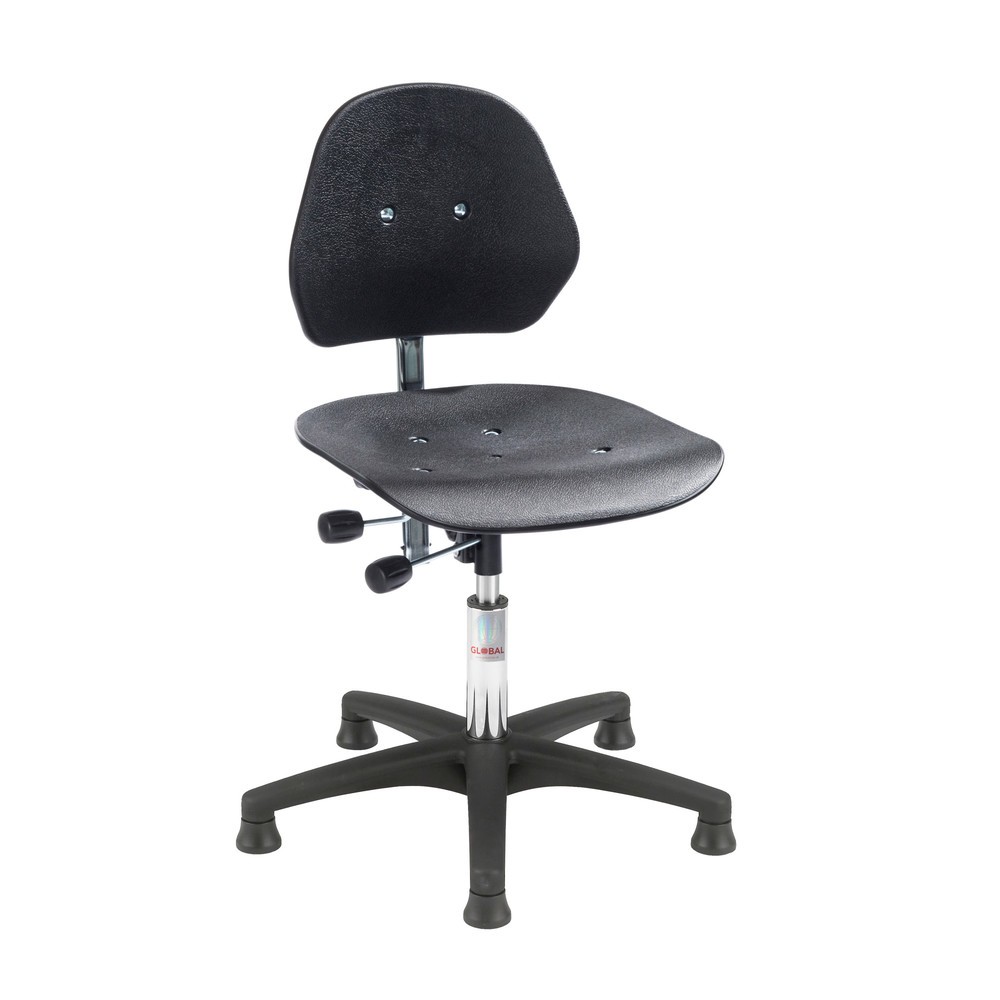 Productafbeelding nr. 1: Global Stole A/S Werkdraaistoel Solid, zithoogte 480-610 mm, vloerglijders, kunststof onderstel