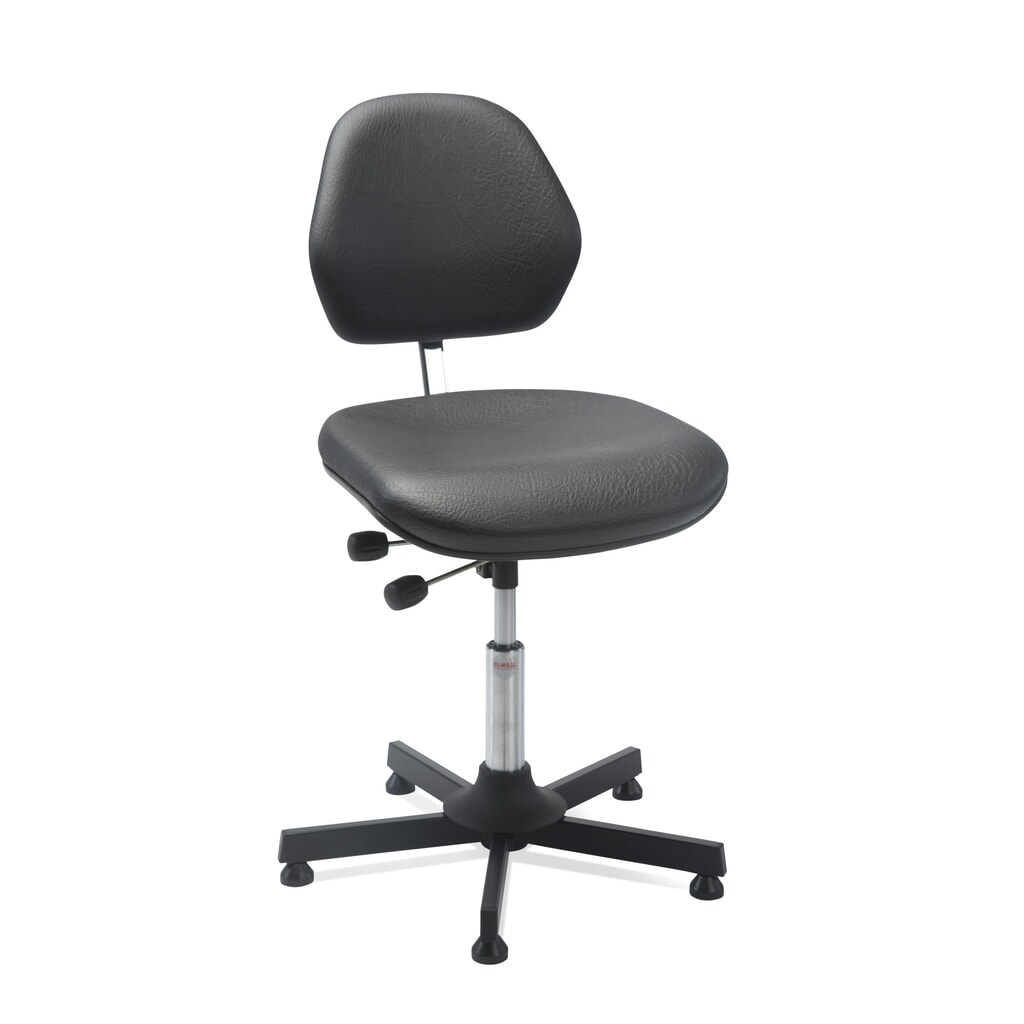Product afbeelding: Global Stole A/S werkkruk Aktiv Alba, zithoogte 610-800 mm, kunstleer, stalen onderstel