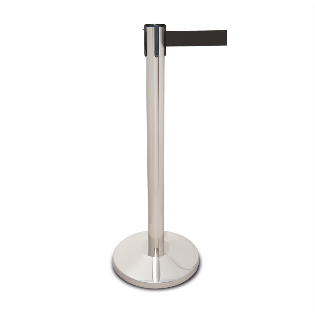 Product afbeelding: Riemstandaard MORION van roestvrij staal, lintlengte 2,5 m, zwart
