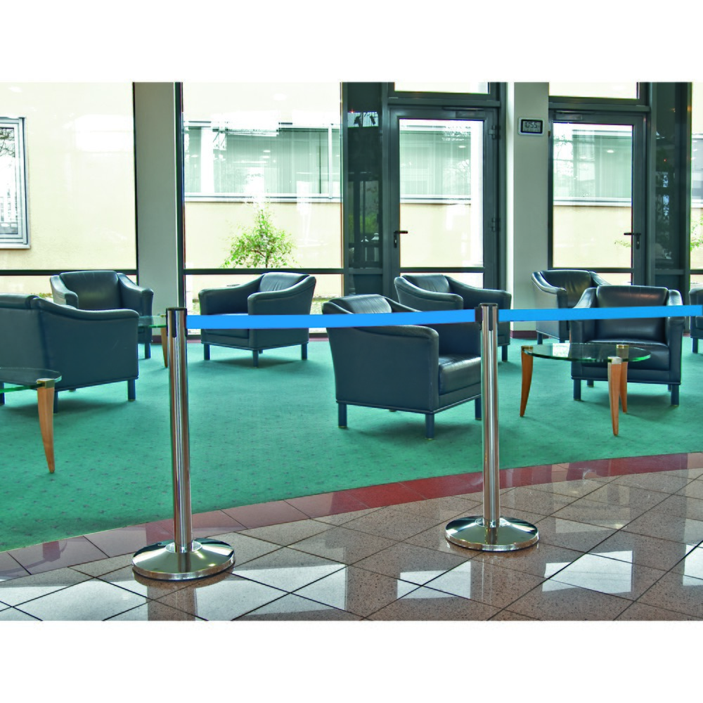 Productafbeelding nr. 3: Riemstandaard MORION van roestvrij staal, lintlengte 2,5 m, blauw
