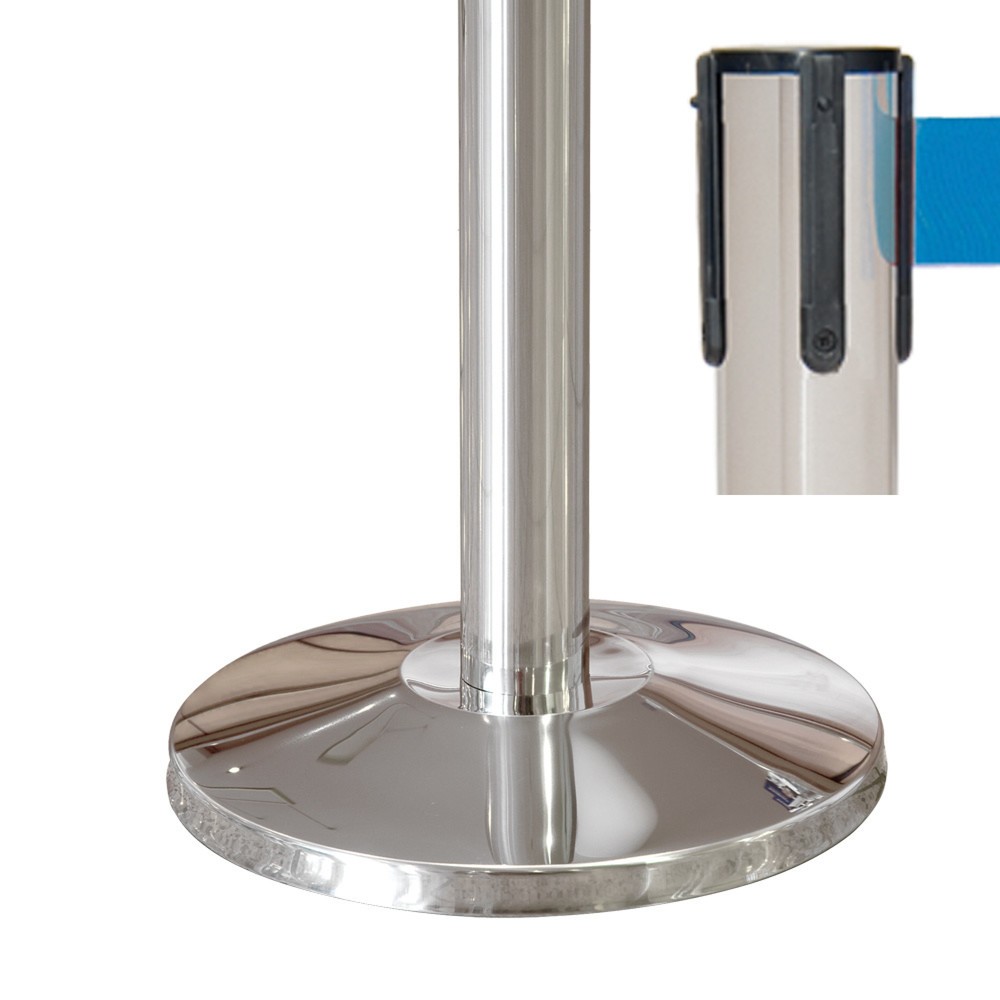 Productafbeelding nr. 2: Riemstandaard MORION van roestvrij staal, lintlengte 2,5 m, blauw