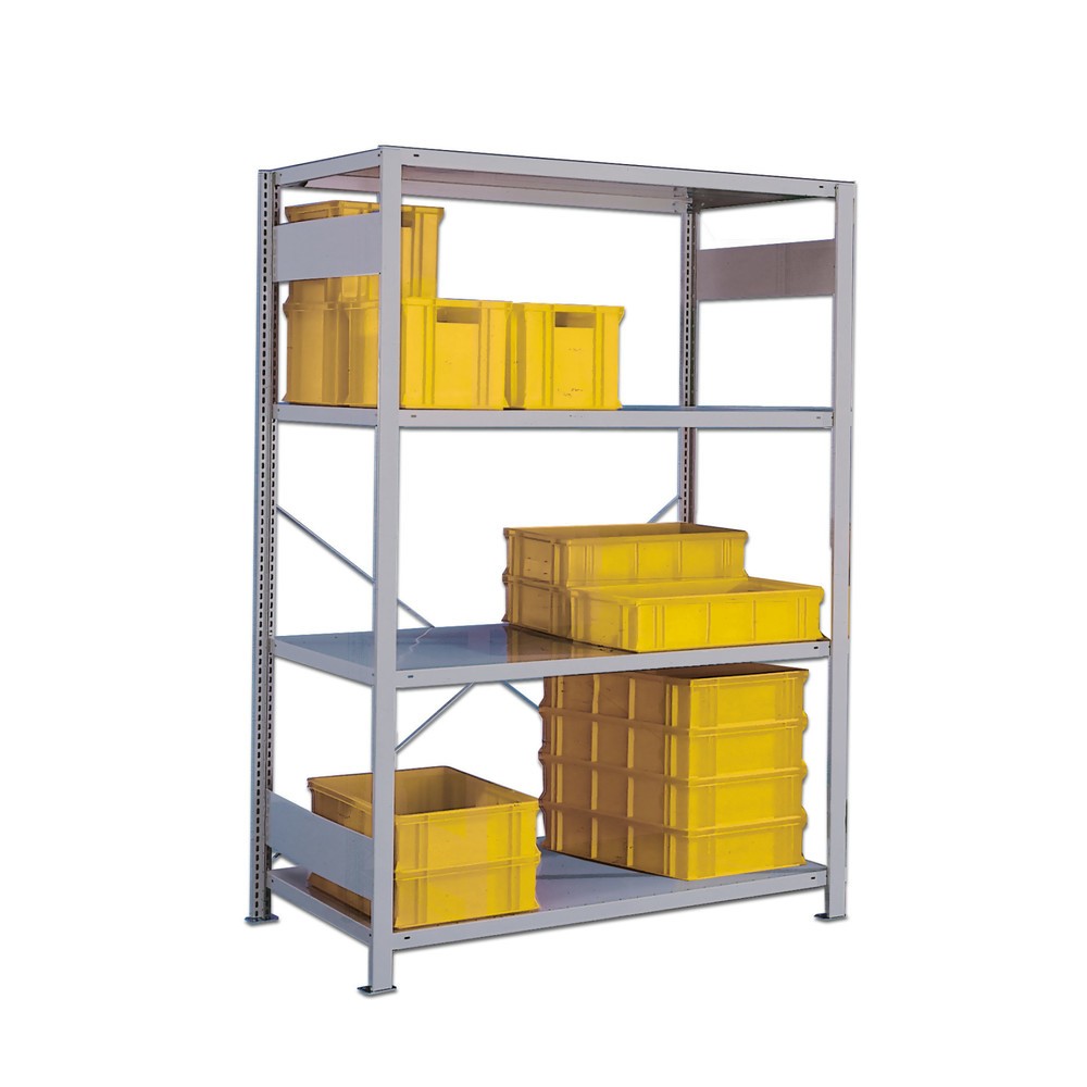 Product afbeelding: Legbordstelling META, lichtgrijs, met 7 legborden, vaklast 230 kg, hxbxd 3.000 x 1.356 x 436 mm
