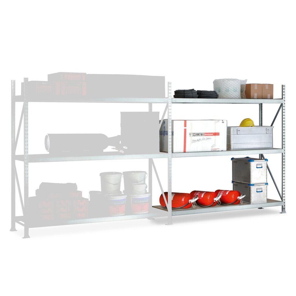 Product afbeelding: Grootvakstelling META, met spaanplaten, vaklast 600 kg, AE, hxbxd 2.200 x 1.800 x 650 mm