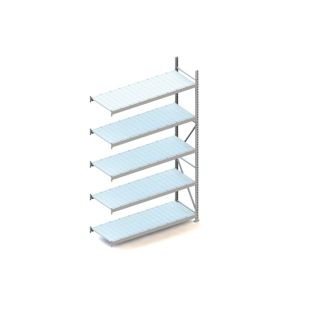 Product afbeelding: Grootvakstelling META, met stalen panelen, vaklast 600 kg, AE, hxbxd 3.000 x 1.800 x 650 mm