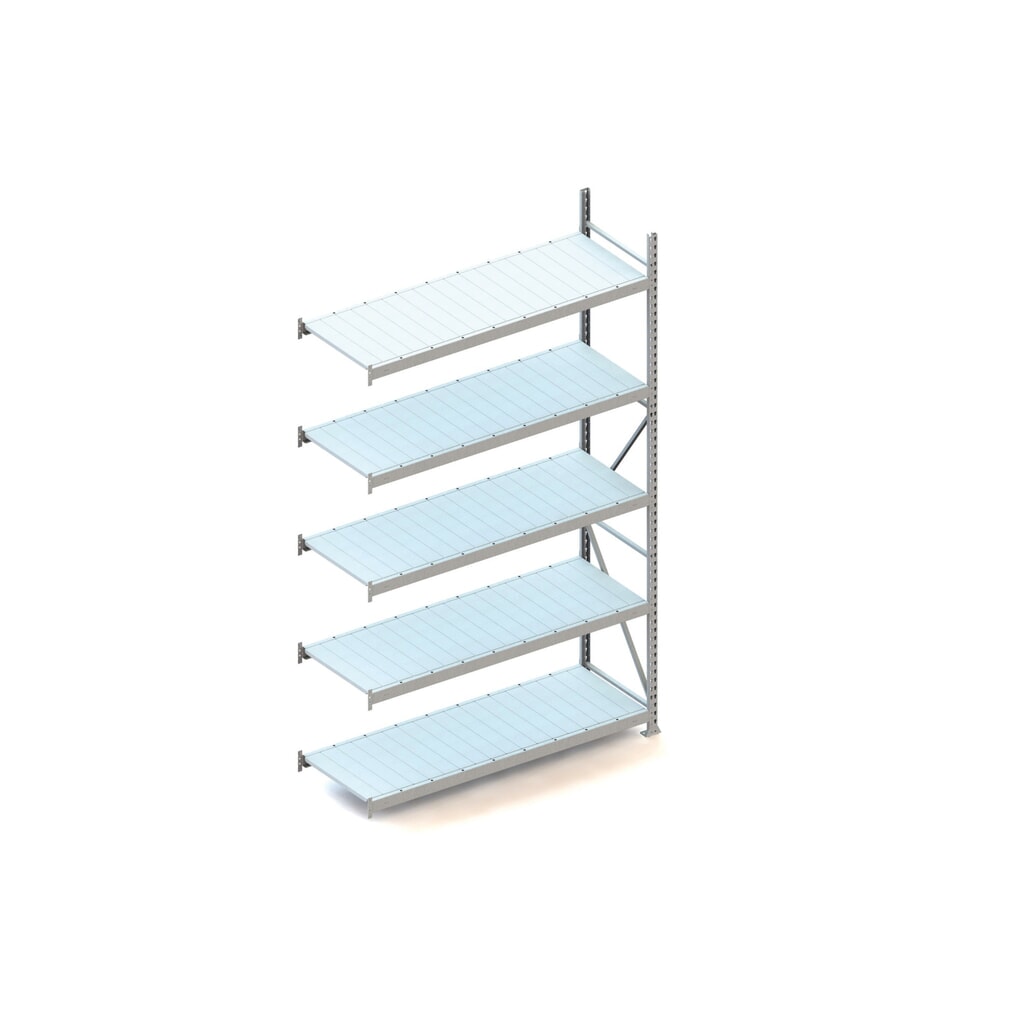 Product afbeelding: Grootvakstelling META, met stalen panelen, vaklast 600 kg, AE, hxbxd 3.000 x 1.800 x 650 mm