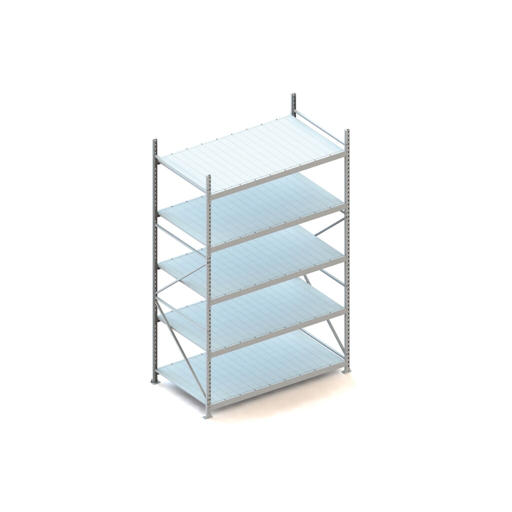 Product afbeelding: Grootvakstelling META, met stalen panelen, vaklast 600 kg, BE, hxbxd 3.000 x 1.800 x 1.050 mm