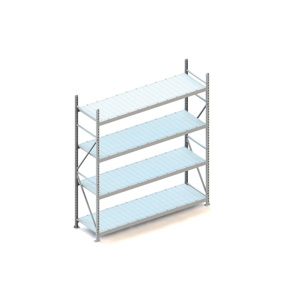 Product afbeelding: Grootvakstelling META, met stalen panelen, vaklast 600 kg, BE, hxbxd 2.500 x 2.200 x 650 mm
